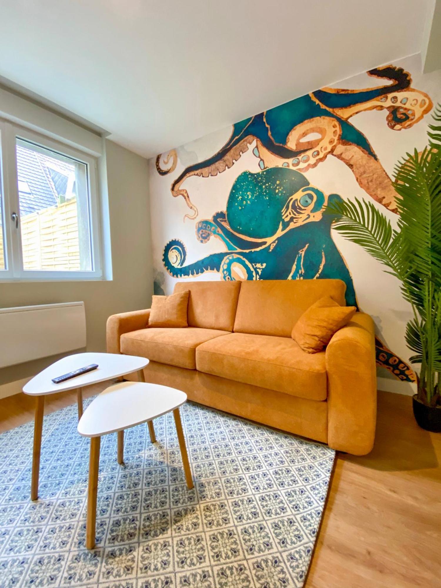 L'Octopus - Appartement 2 Adultes 2 Enfants Jardin, Proche Centre Et Plage Ле-Портель Екстер'єр фото