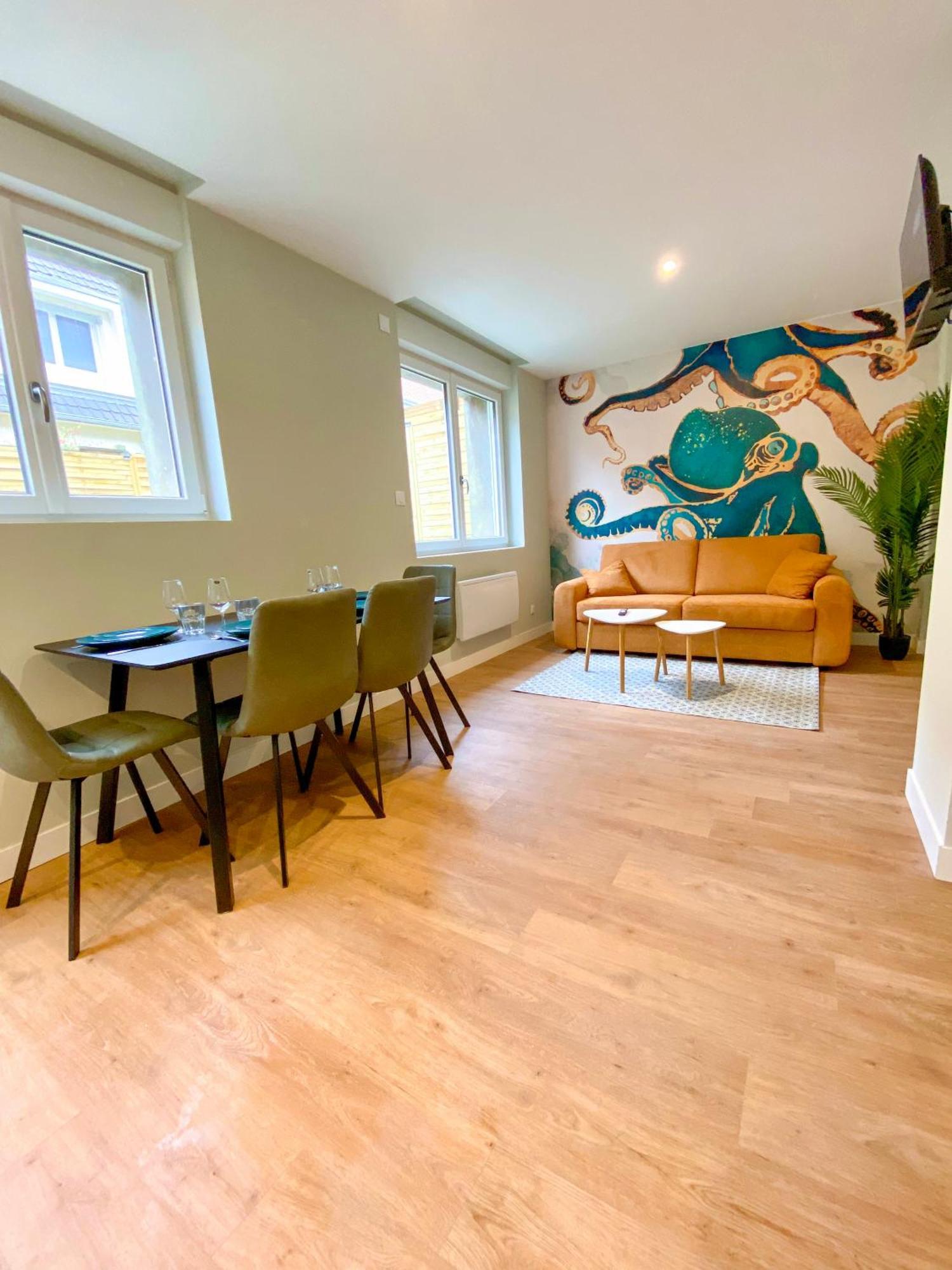 L'Octopus - Appartement 2 Adultes 2 Enfants Jardin, Proche Centre Et Plage Ле-Портель Екстер'єр фото